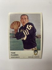 1961 Fleer Set-Break #188 Tom Flores RC EX-NM Raiders QB