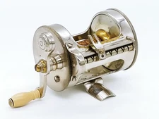 Old Vintage MEISSELBACH OKEH No. 620 Free Spool Casting Reel Falling Line Guide