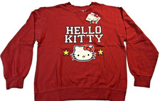 Hello Kitty Sanrio Burgundy Pullover Sweatshirt Size Med Brand New