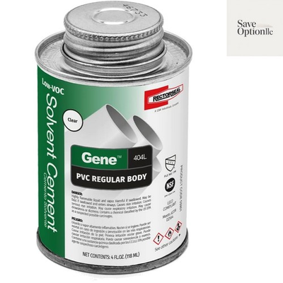 #ad Gene 404L Low Solvent Cement Easy Application Plumbing 1 4 Pint $15.99