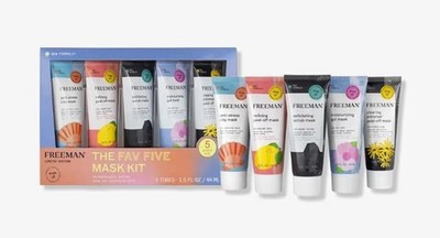 FREEMAN The Fav Five Mask Kit Face Mask  Limited Edition 5 Tubes 1.5oz Each NEW