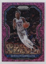 2020-21 Panini Prizm Fast Break Pink Prizm 13/50 Sekou Doumbouya #58 1d0h