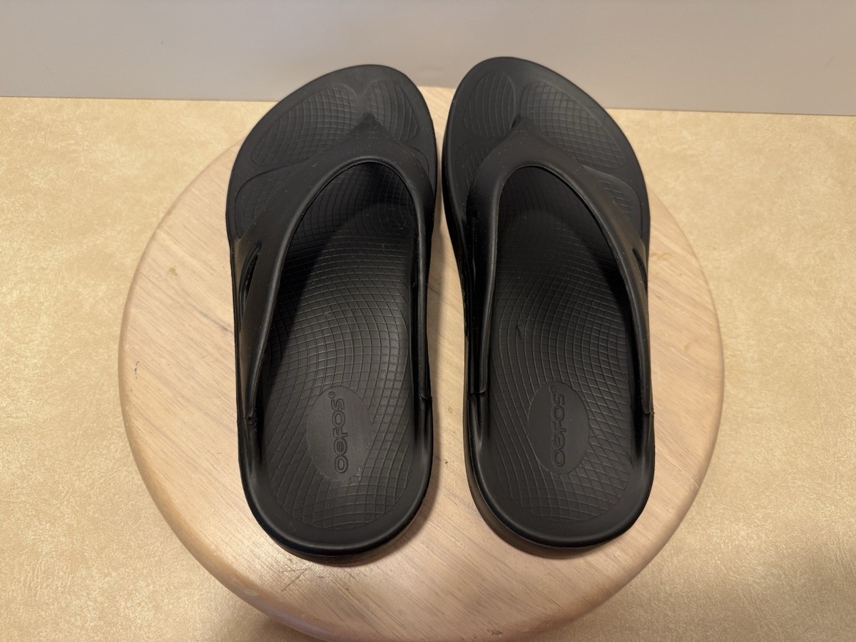 OOFOS Original Black Recovery Slide M10/W12 Men main image 3