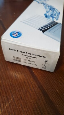 BioHit Proline 1-Channel Pipette 5000 µL Biohit 722055 NEW