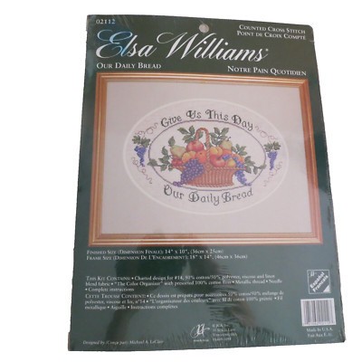 Give Us This Day Our Daily Bread Counted Cross Stitch Kit Elsa Williams #401-2