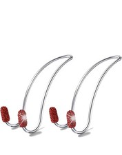 2pc Bling Red Rhinestone Car Seat Headrest Hooks