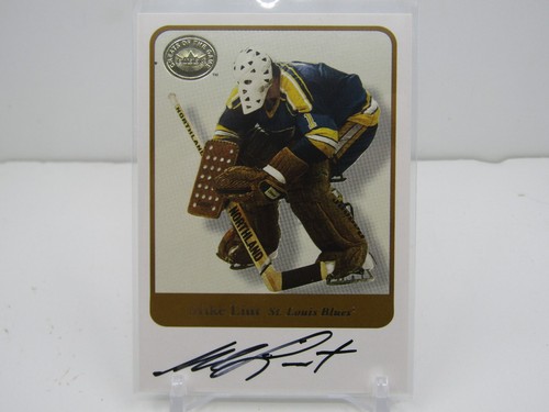 Mike Liut 2001 Fleer Greats of the Game Autograph card