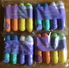 Lot of 96 Plastic Easter Eggs Empty Eggshells Fillable 8 Dozen Warm Cool Brights