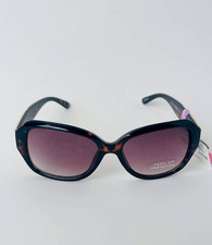 Solargenics 100 UV Protection Oversized Brown Round Sunglasses for Women DG1019