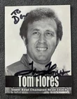 Tom Flores Oakland Raiders Super Bowl Champion Head Coach Autograph Signed