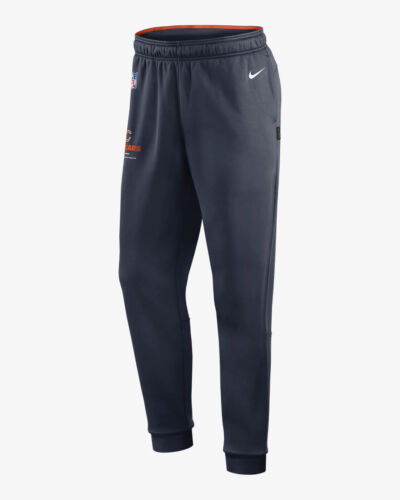 Chicago Bears Navy Blue Nike Therma Logo On Field Apparel Youth Medium Pants - 第 1/2 張圖片