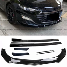 Front Bumper Lip 86" Side Skirt Rear Bumper Lip Black For Chevrolet Cruze