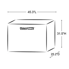 Royal Gourmet Barbecue Grill Cover Durable Water UV Resistant Weather Protection