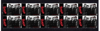 The Clash Joe Strummer Punk Icons Strip Of 10 Stamps 2