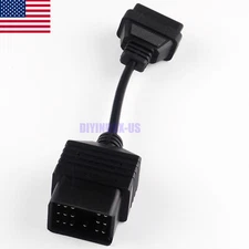 17 Pin OBD to 16 Pin OBD2 Adapter Cable Convertor For Toyota Diagnostic Scanner
