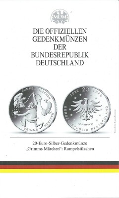 MDM Flyer des Jahres 2022 für 20 Euromünze Grimms Märchen - Rumpelsilzchen