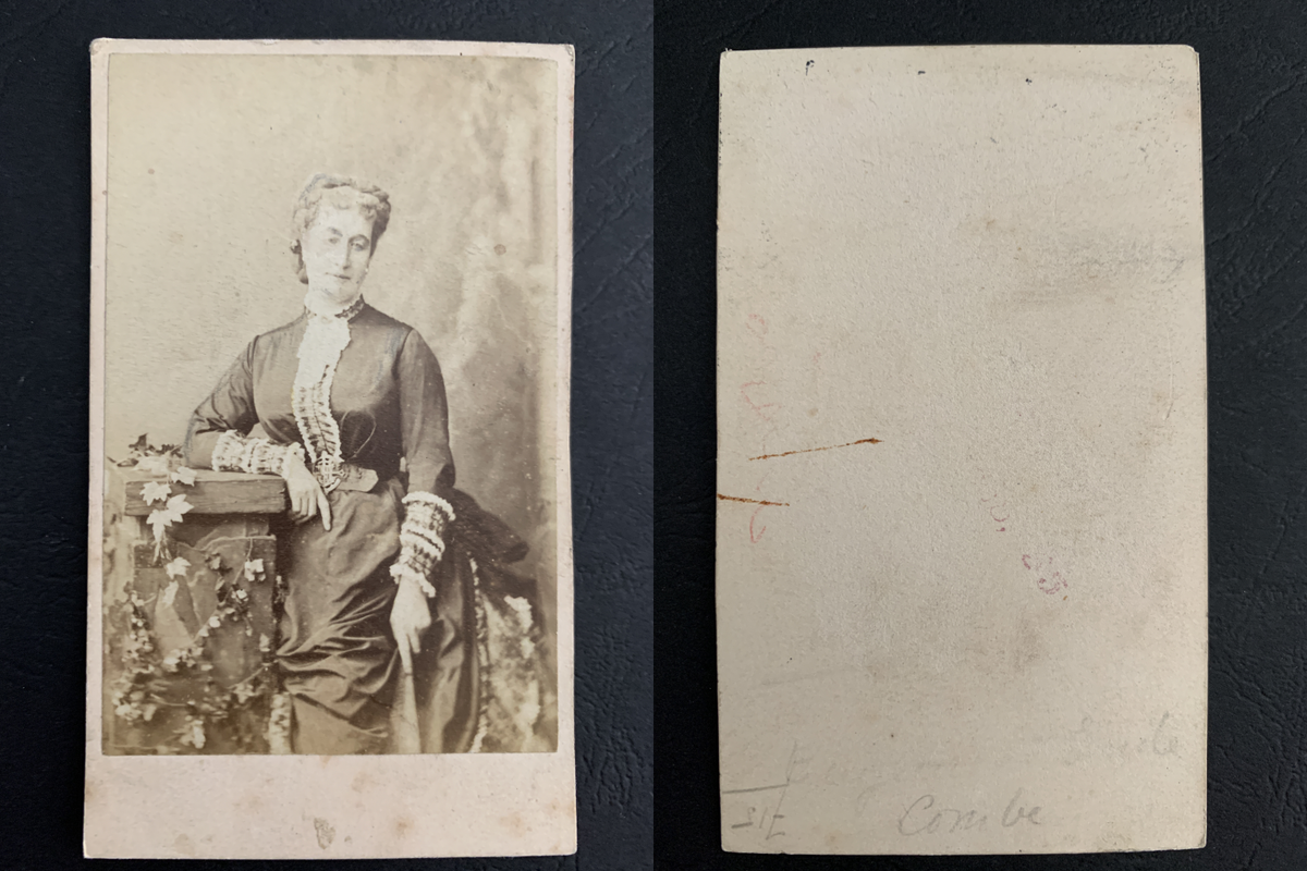 Photo Vintage Eugénie De Montijo, Impératrice - Tirage Albuminé Original De 1865 - Format Carte De Visite