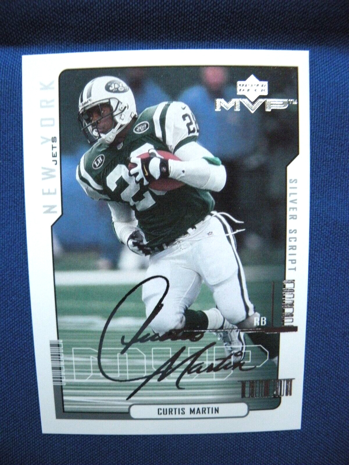 2000 UD MVP Football silver script Curtis Martin New York Jets #116