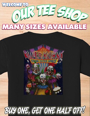 KILLER KLOWNS - Custom Shirt Funny 80s Space Horror Clown Movie - Free Shipping