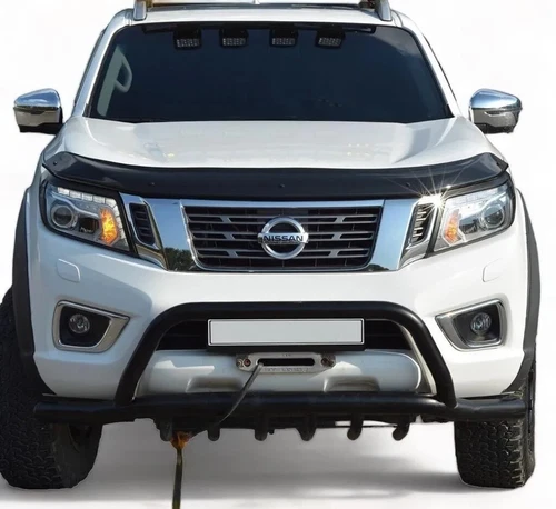 BONNET WIND STONE DEFLECTOR PROTECTOR FOR NISSAN NAVARA D23 2014-2021 - Picture 3 of 6