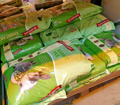 SUPREME RABBIT MIX 900g, 2.25kg or 15kg : Mr Johnsons Bunny Food Mix Animal Feed