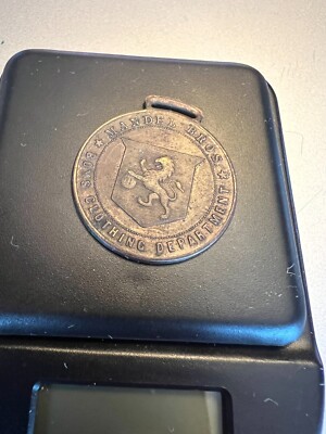 1892 Chicago Worlds Fair Pocket Watch Fob Mandel Brothers Clothing