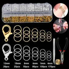 1200pcs Lobster Claw Clasp For Necklace Bracelet Jewelry DIY Chain Ring Hook Set