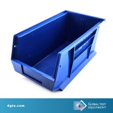 Quantum Storage QUS240BL Box of 12 new Blue Plastic Bins, 8.25" x 14.75" x 7"