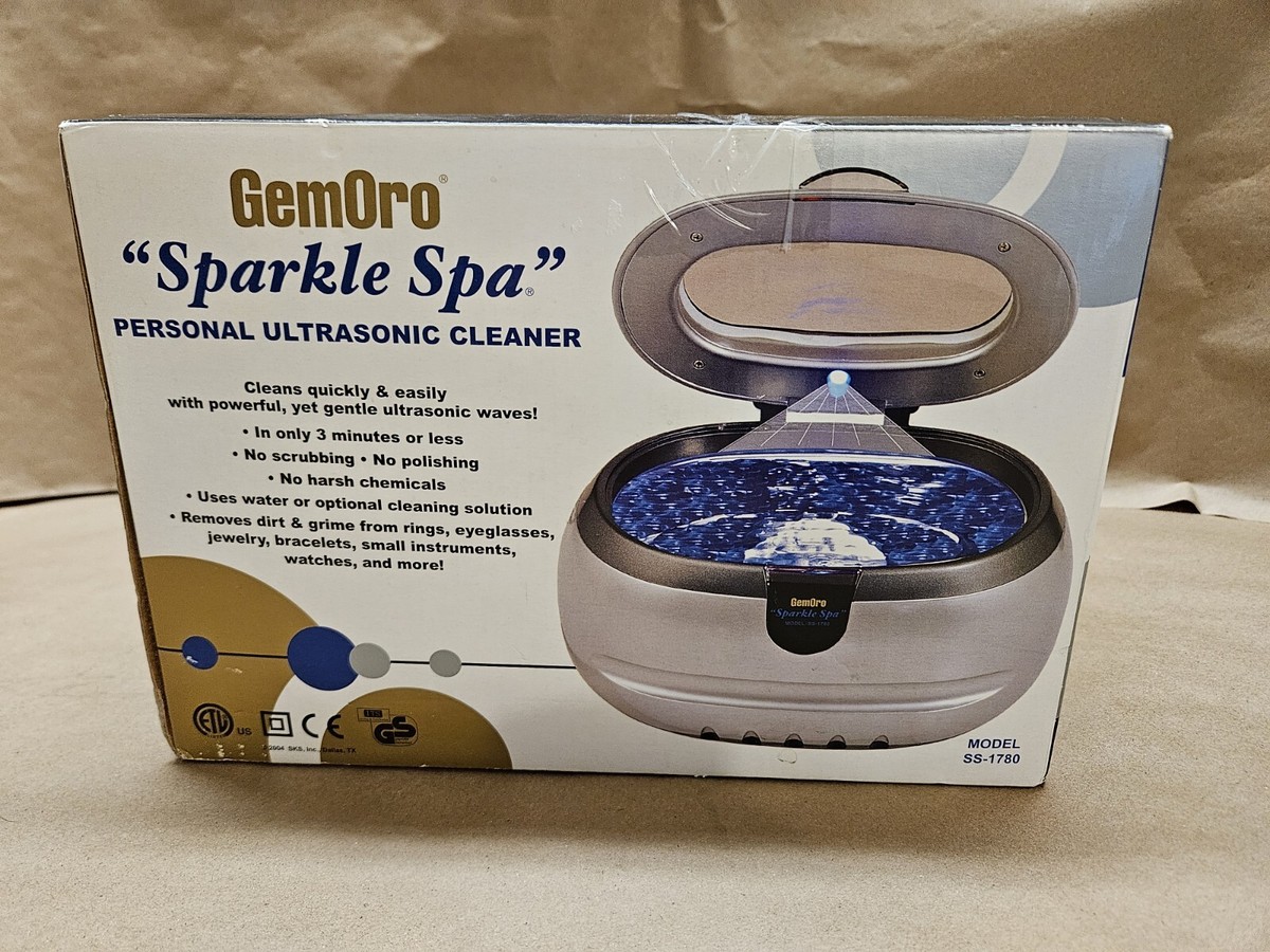 GemOro Sparkle Spa Ultrasonic Cleaner (Model SS-1780) - NEW Open