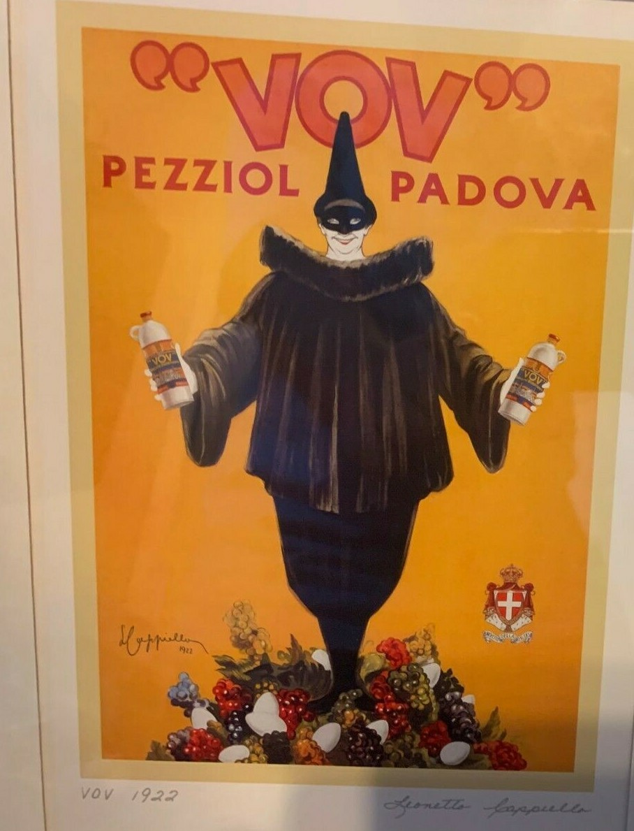 Vov Pezziol Padova Leonetta Cappiello Italy 1922 Art Framed Print