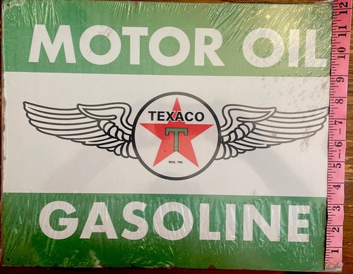 Texaco Vintage Look Metal Sign Motor Oil Gasoline - Picture 3 of 5