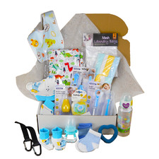 Complete New Mom All In One Baby Boy Starter Package Baby Shower Welcome Gift
