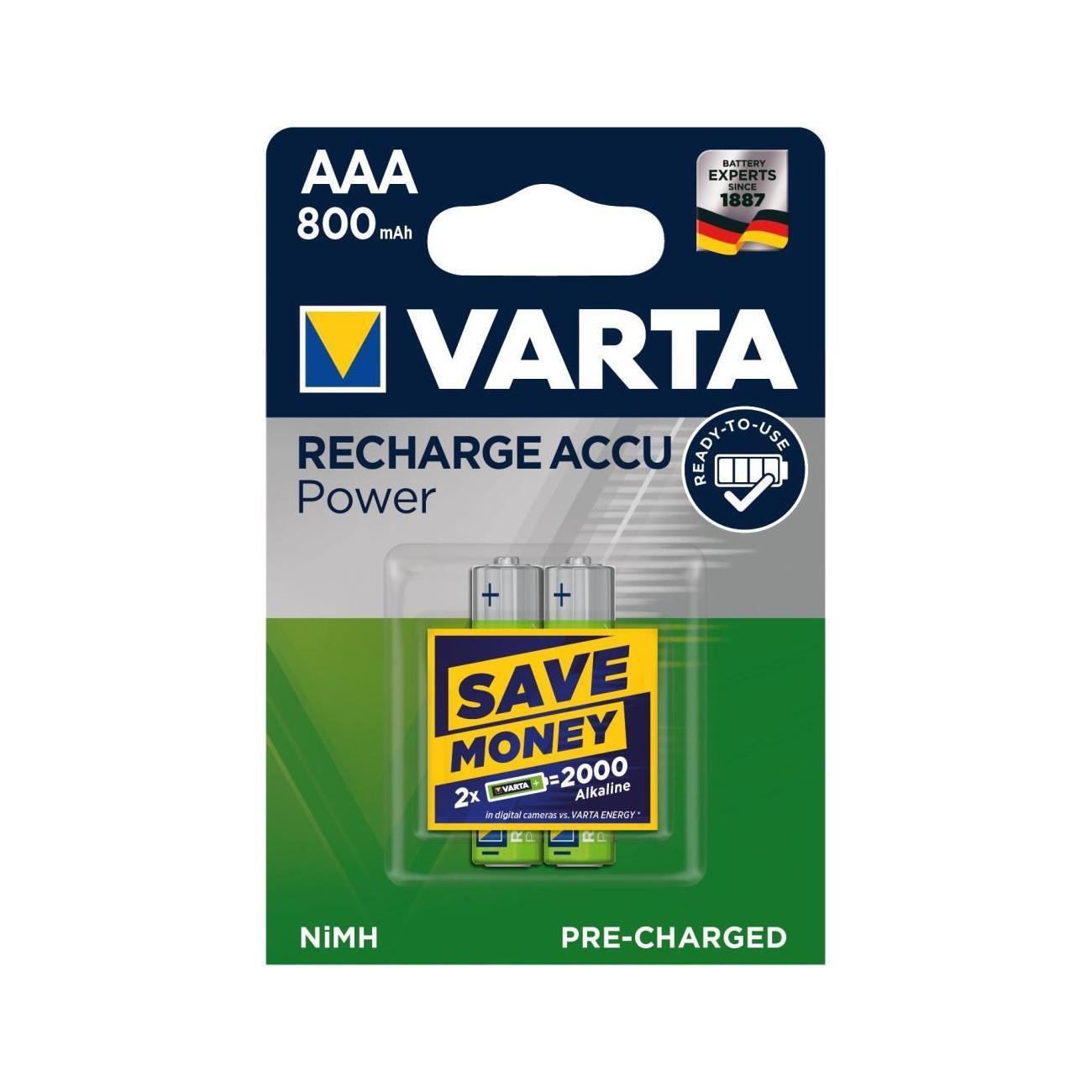 Thumbnail - Varta Akku Micro 1,2v Aaa Nimh 800mah R3 Ø10,5mm