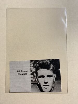 Ed Stamm Stanford Indians Cardinals 1942 Football Pictorial Roto-Panel