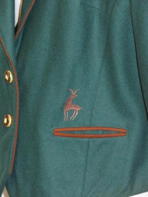 Veste En Laine Verte Femme - Taille L - Style équitation/chasse - Hiver - Occasion Très Bon état