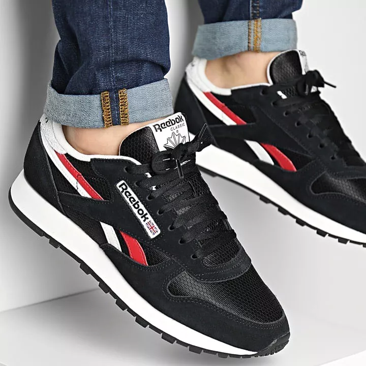 Reebok Classic Leather Men\'s Sneaker | #303 Running Shoe eBay Black Athletic Trainers