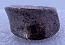 Unusual Sterling Silver Thick Band Ring Chunky Modernist Mexico Heavy Size 6 Vtg