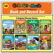 SEALED Color Us with Music DeLuxe StoryReader Coloring Book and Record Set