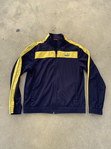 yellow puma track jacket