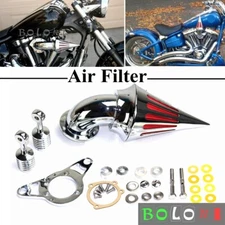 Cone Spike Air Cleaner Kit Intake Filter For Harley Softail FXST FXSTC Custom 
