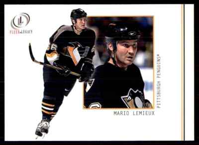 その他 2001 Mario Lemieux JERSEY CARD 2001-02 Fleer Legacy Mario Lemieux Pittsburgh Penguins #25