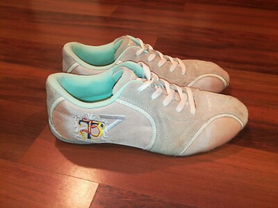 Tosca Blu TB7 Womens Leather Suede Sneakers Flat Shoes Beige Size Rare 