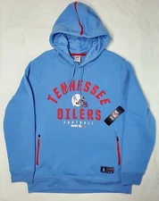 NFL Tennessee Oilers Titans Hoodie sz S-L blue