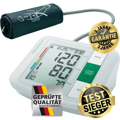 Dispositivo pressione sanguigna braccio superiore Medisana, vincitore del test, più tre regali