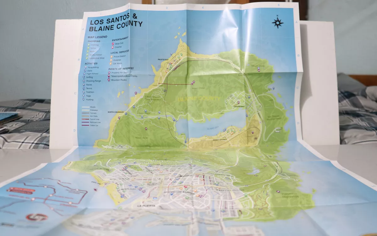 Los Santos GTA V Map Large