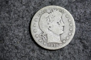 Estate Find 1915 - S Barber Quarter!! #J17393