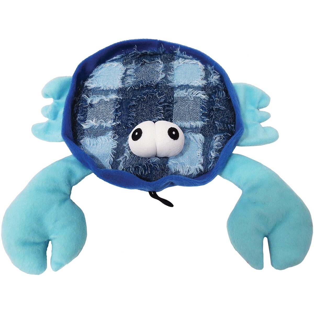 NEW! BLUE CLAW CRAB DOG TOY PLUSH ALL SQUEAKER