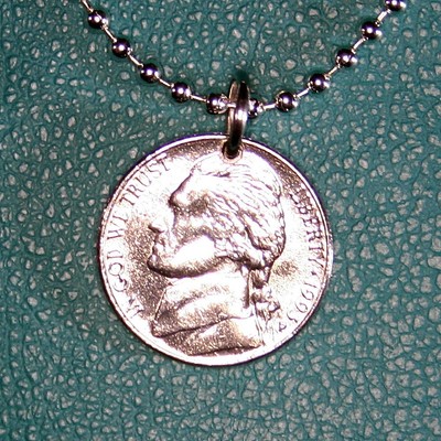 Thomas Jefferson Vintage Nickel Coin 