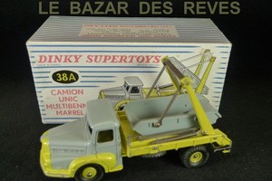 Camion Unic Pam Pam DINKY Avec Remorque SNCF – Miniature 1/43, état Général Correct