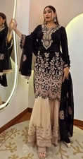 SALWAR KAMEEZ PAKISTANI INDIAN WEDDING PARTY WEAR DRESS BOLLYWOOD SUIT SHARARA